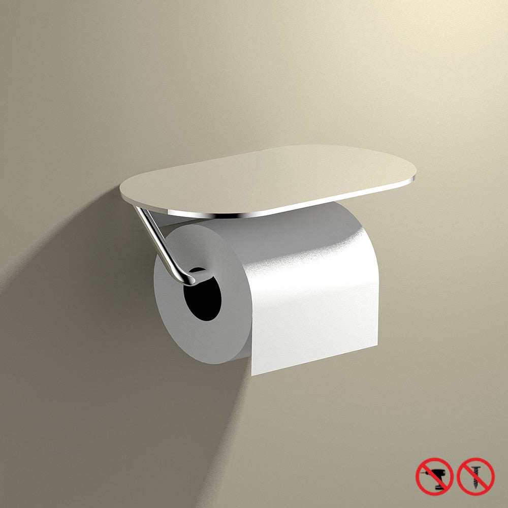 Porte Papier Toilette Blanc Design mirroir