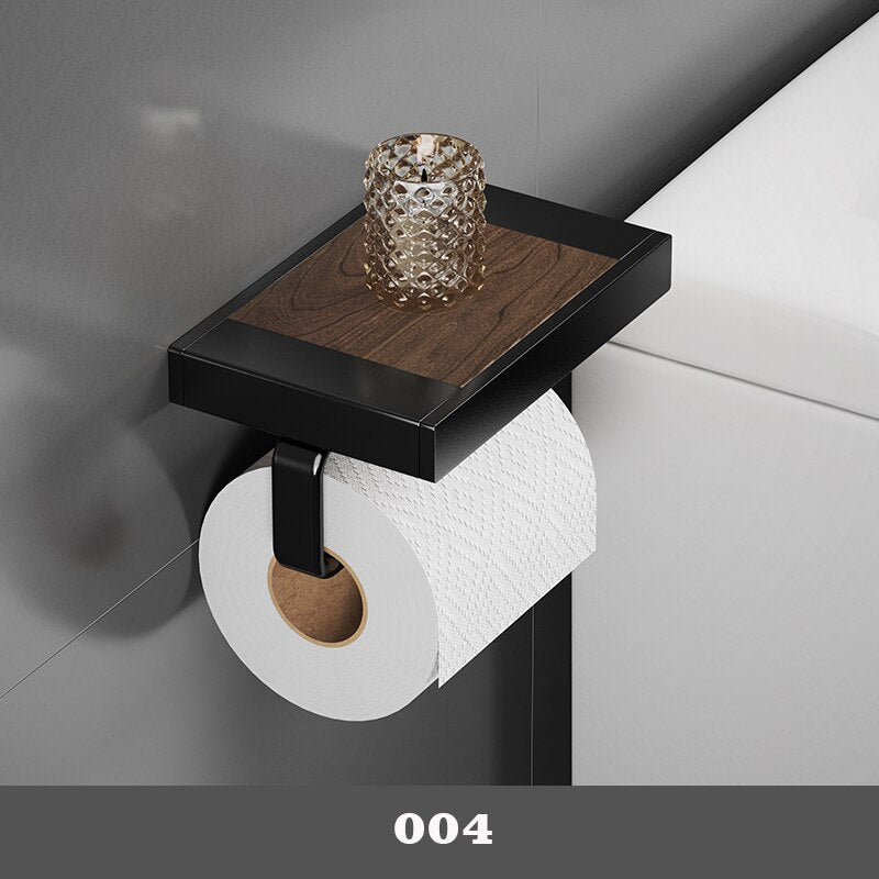 Porte Papier Toilette Noir | Zinc