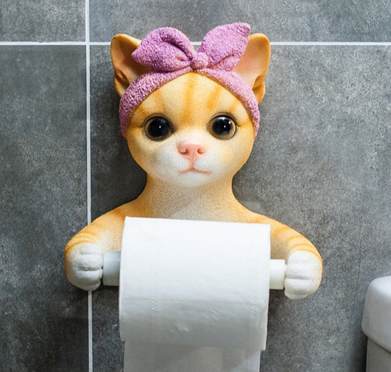 Porte Papier Toilette Chat