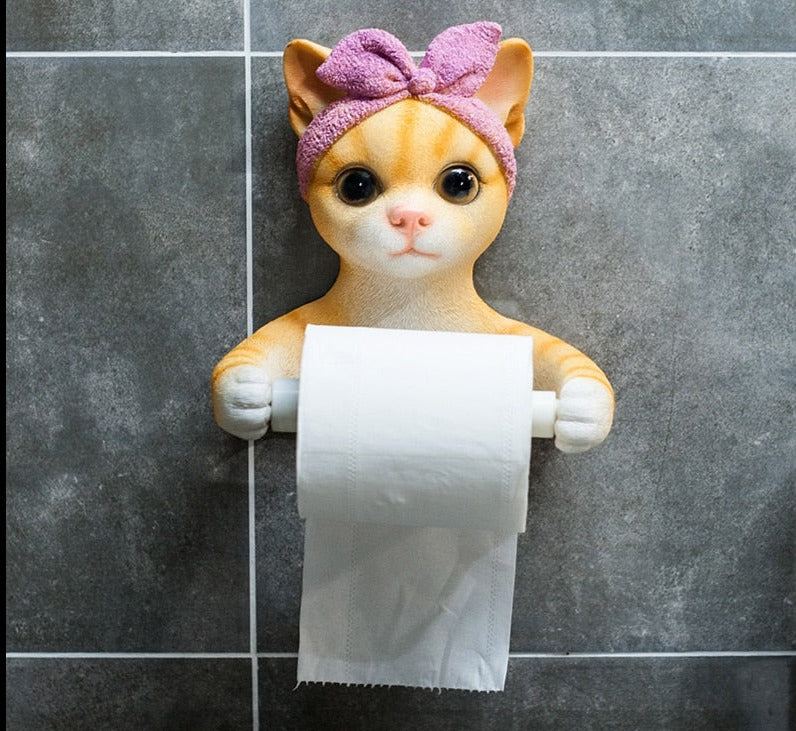 Support Papier Toilette Chat