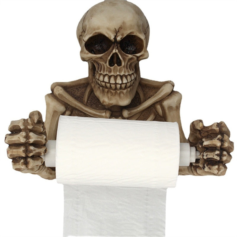 Porte Rouleaux Papier Toilette Squelette