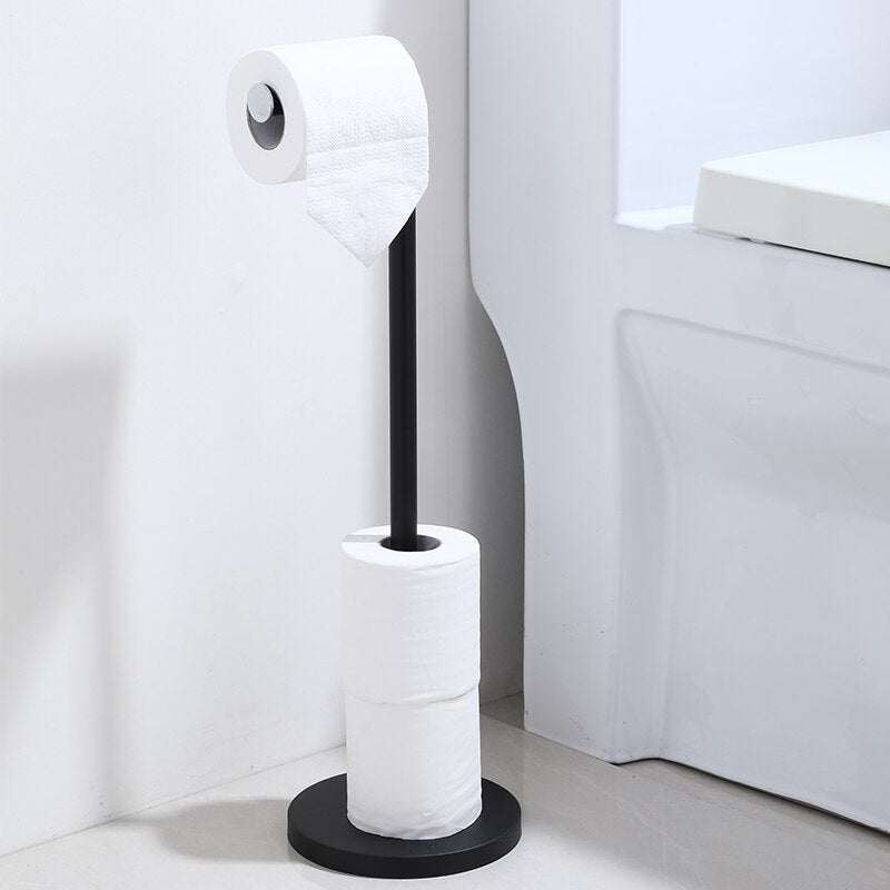 Porte papier toilette sur pied design